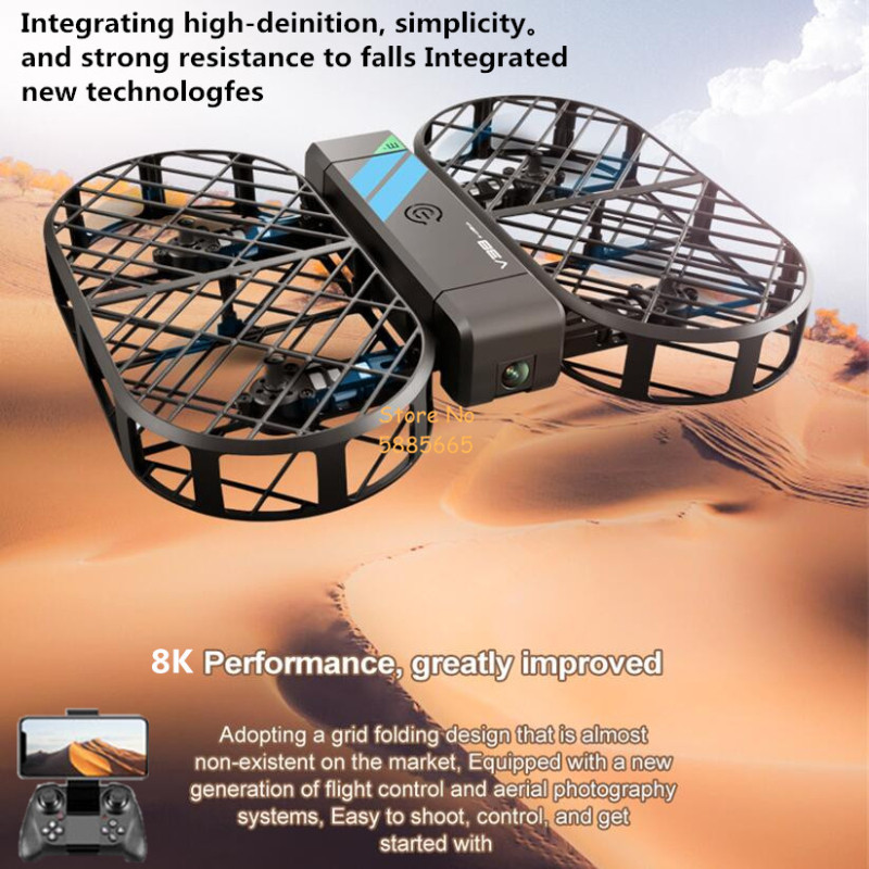 Drone Remote Controller Lanyard - Telecamera HD 8K 360 ° Protezione