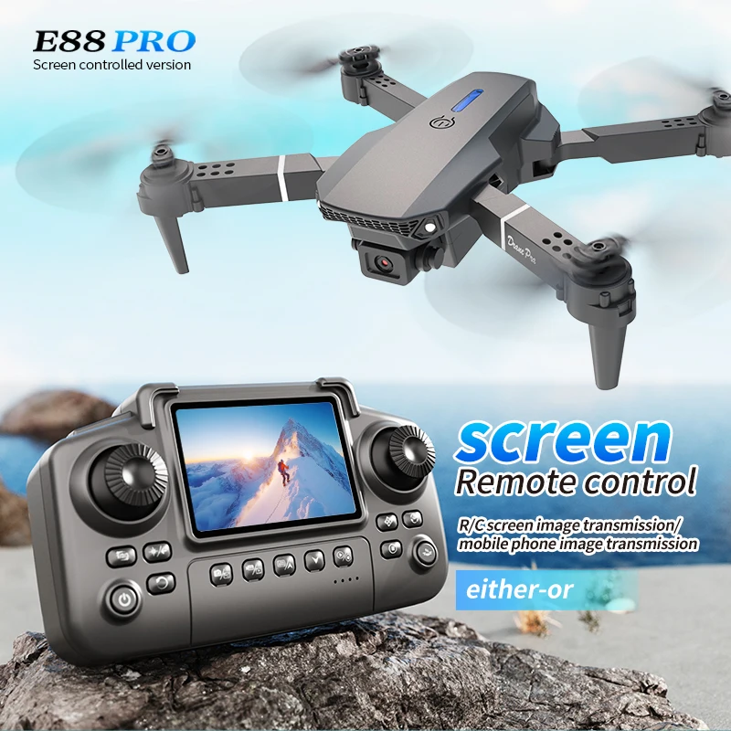 Drone Controller Screen - Drone Professionale E88 PRO con Schermo,