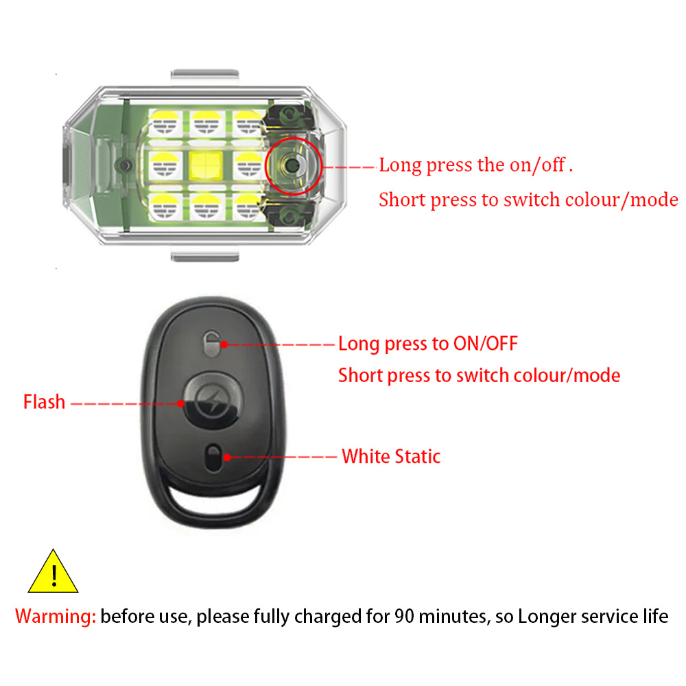 2/4 Pezzi Luce Stroboscopica L - Drone Beacon Light recensione e prezzo