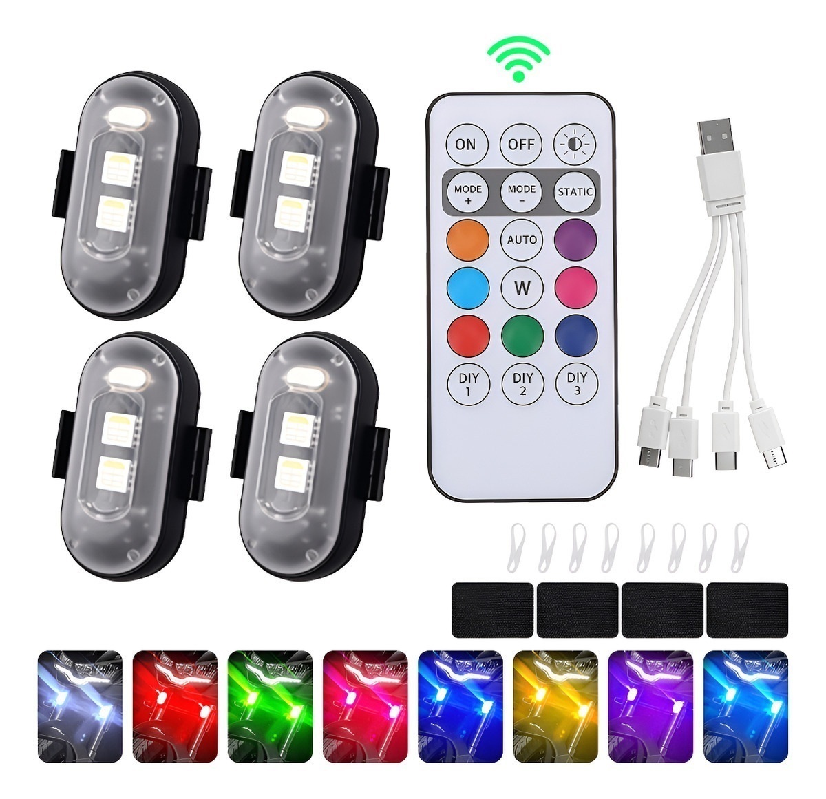 Set di 4 Luci Stroboscopiche L - Drone Strobe Light recensione e prezzo